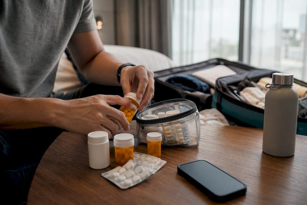 Clinician approved travel medication list for travellers